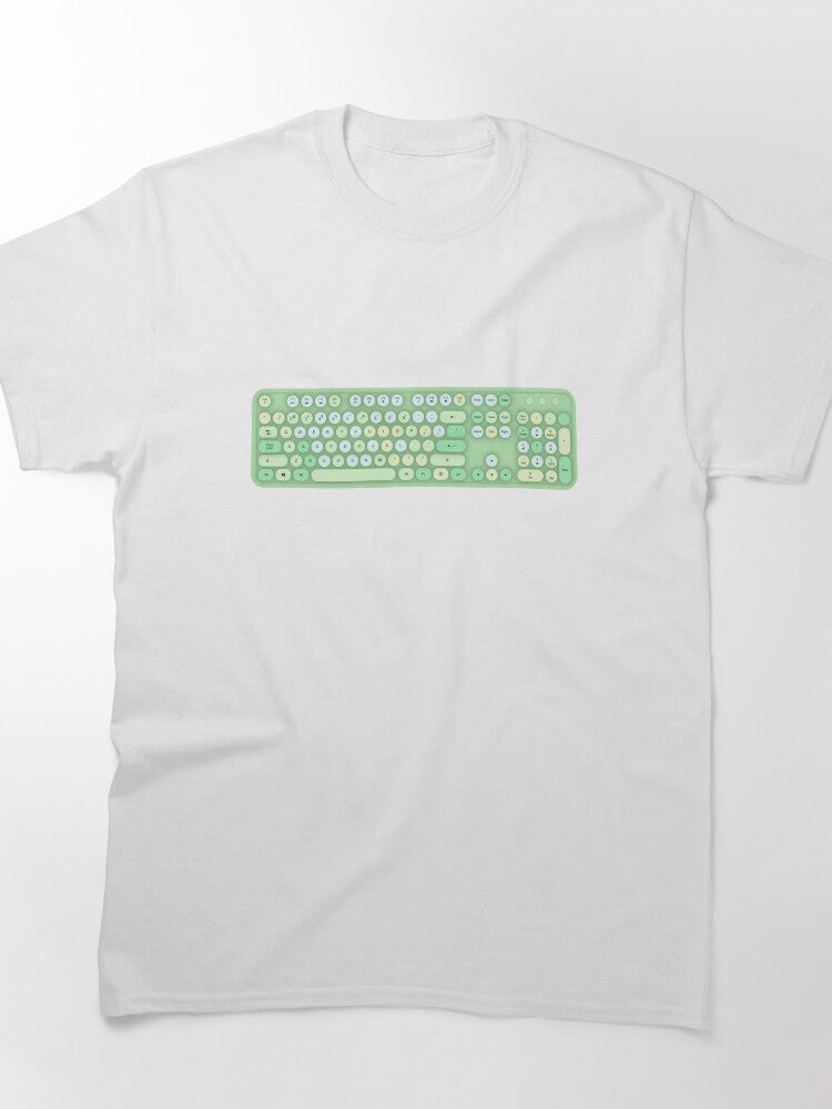 Aesthetic Green Keyboard Classic T-Shirt