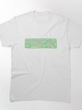Aesthetic Green Keyboard Classic T-Shirt