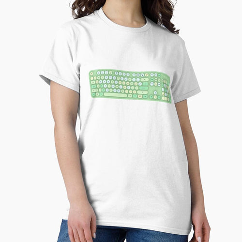 Aesthetic Green Keyboard Classic T-Shirt